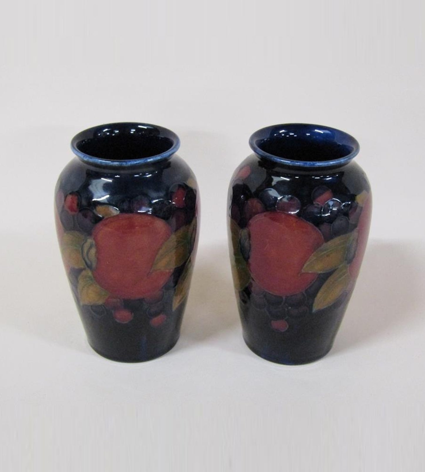 Moorcroft Pomegranate Vases - Signed C1913