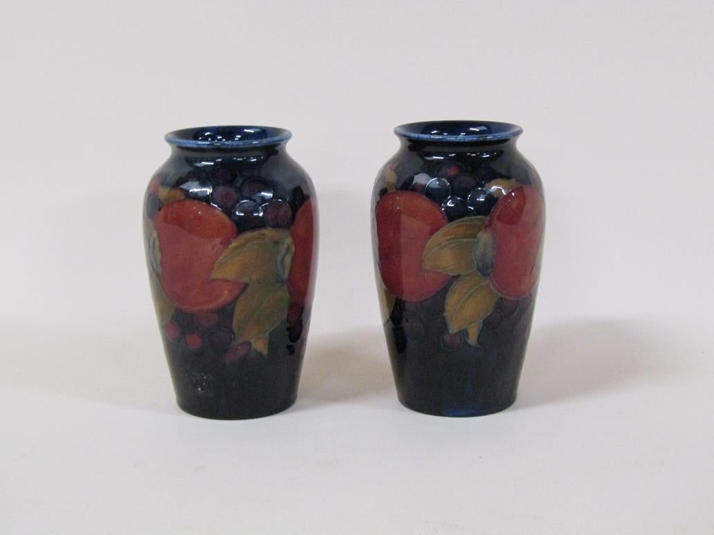 Antique Moorcroft Pomegranate Vases