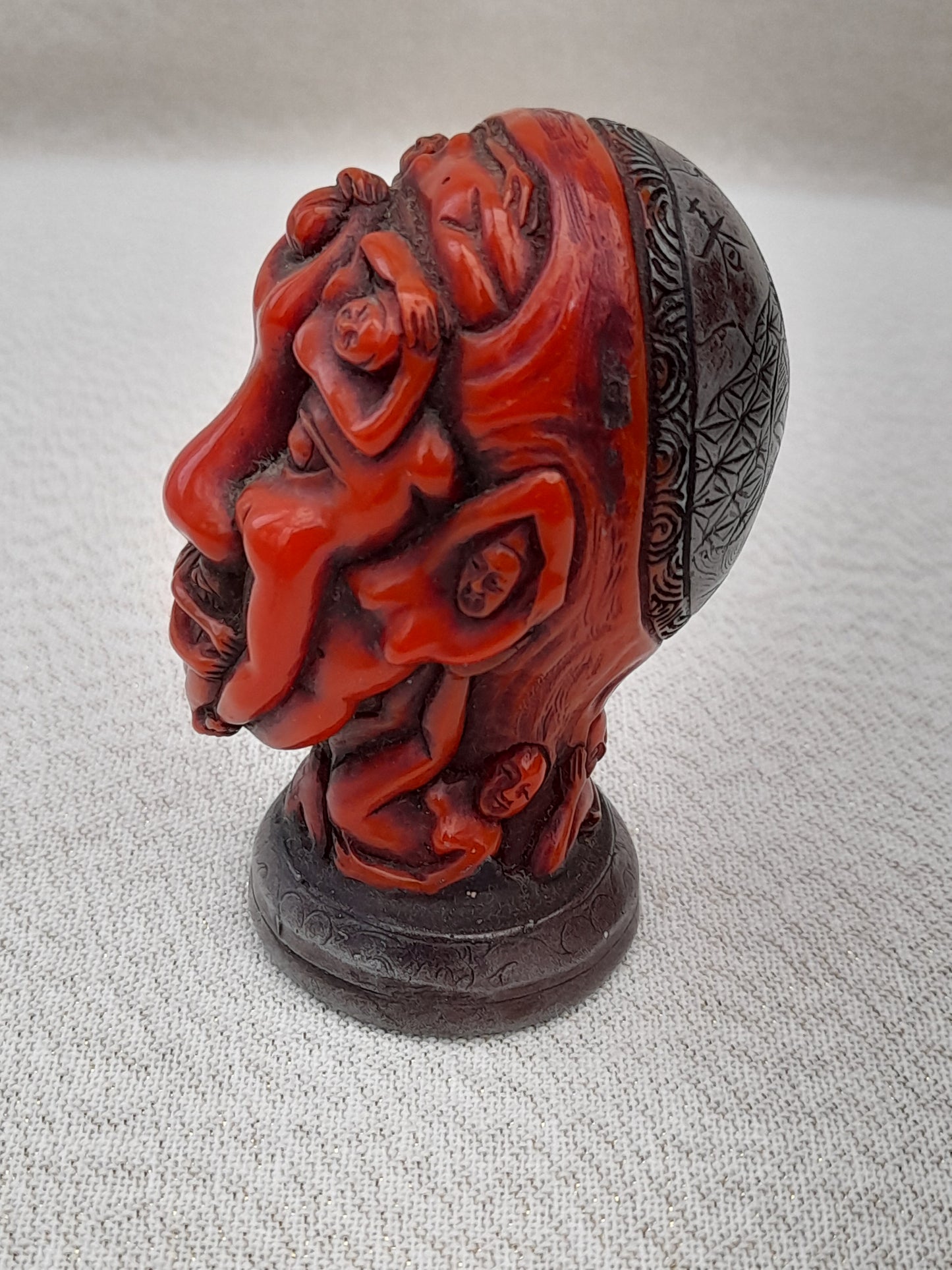Rare Antique Chinese Erotic Figural Stamp Seal - Made up of nude figures