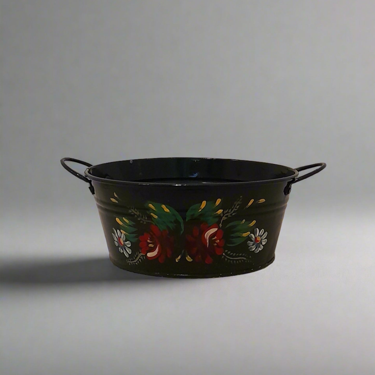 Canal ware / Bargeware - 2 Handed Painted Bowl with Inside Castle Scene
