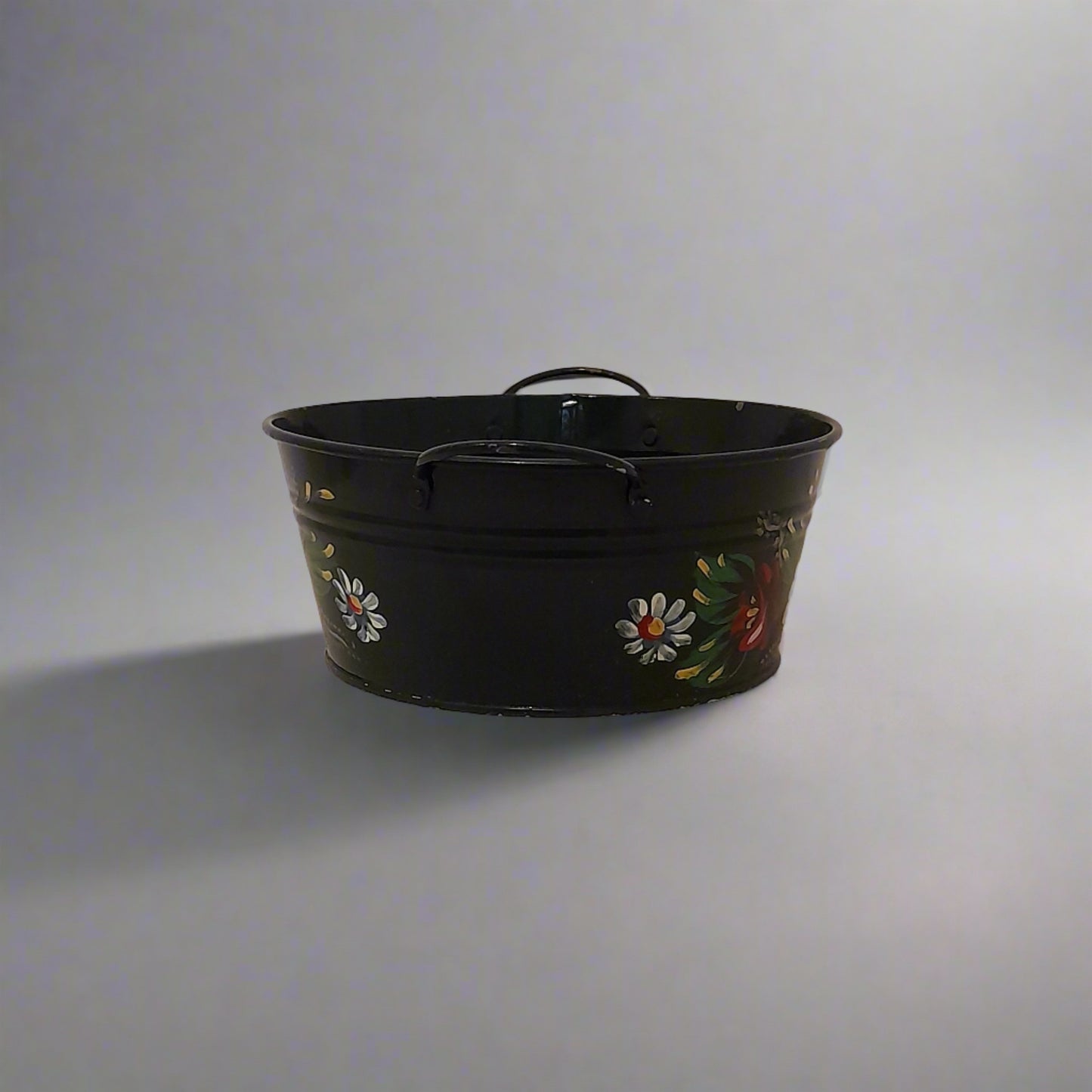 Canal ware / Bargeware - 2 Handed Painted Bowl with Inside Castle Scene
