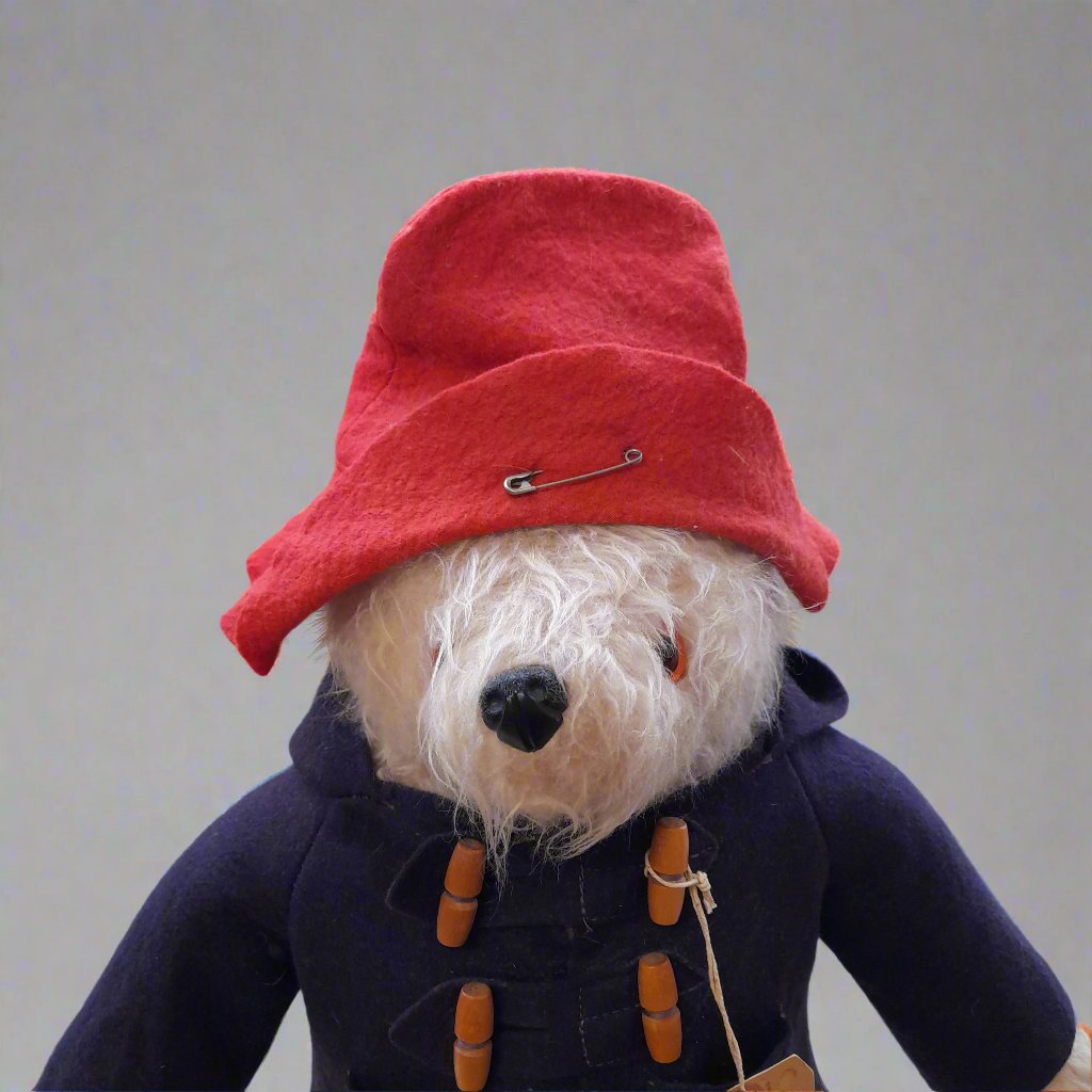 Rare Original 1970's Gabrielle Designs Paddington Bear with Dunlop Red Wellington Boots