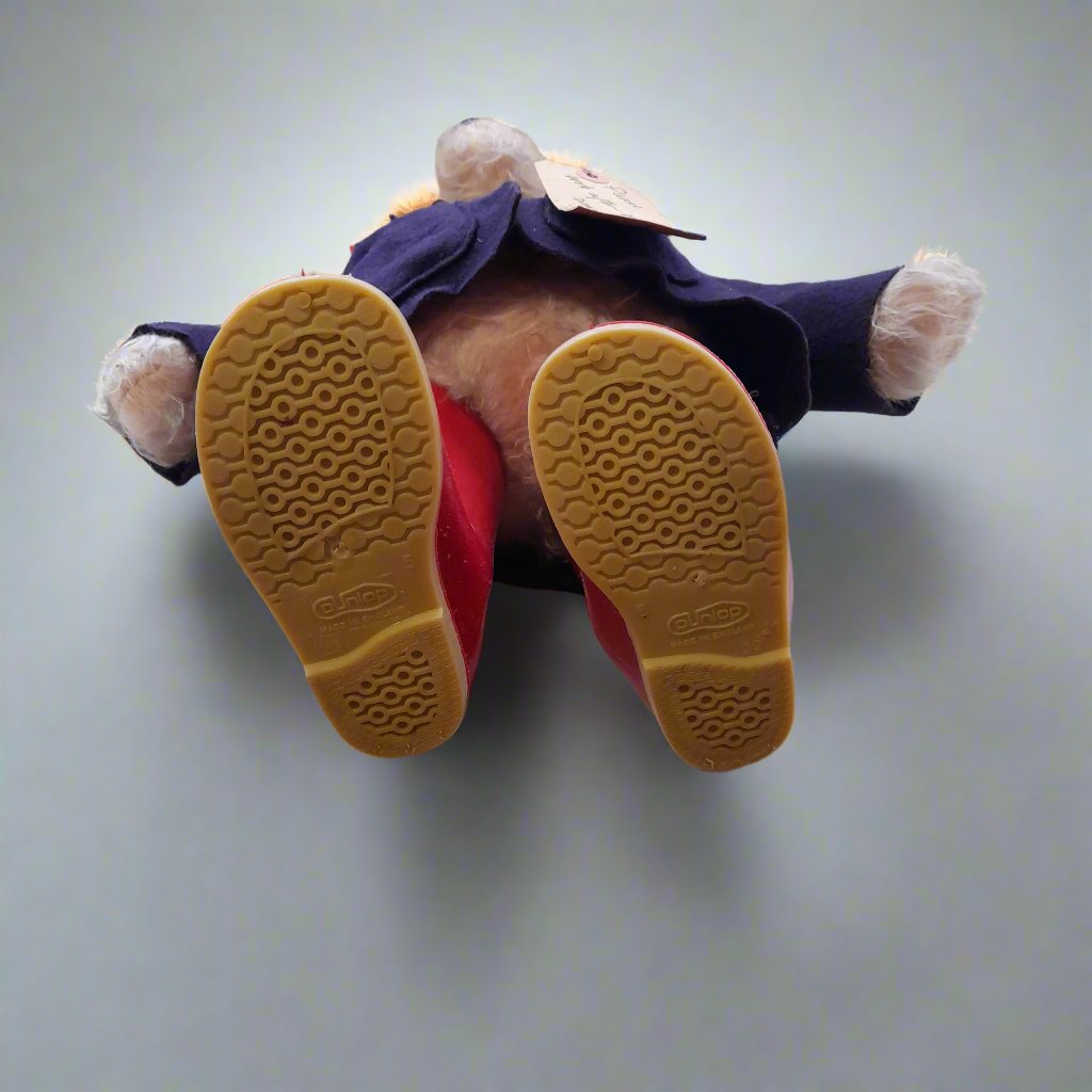 Rare Original 1970's Gabrielle Designs Paddington Bear with Dunlop Red Wellington Boots