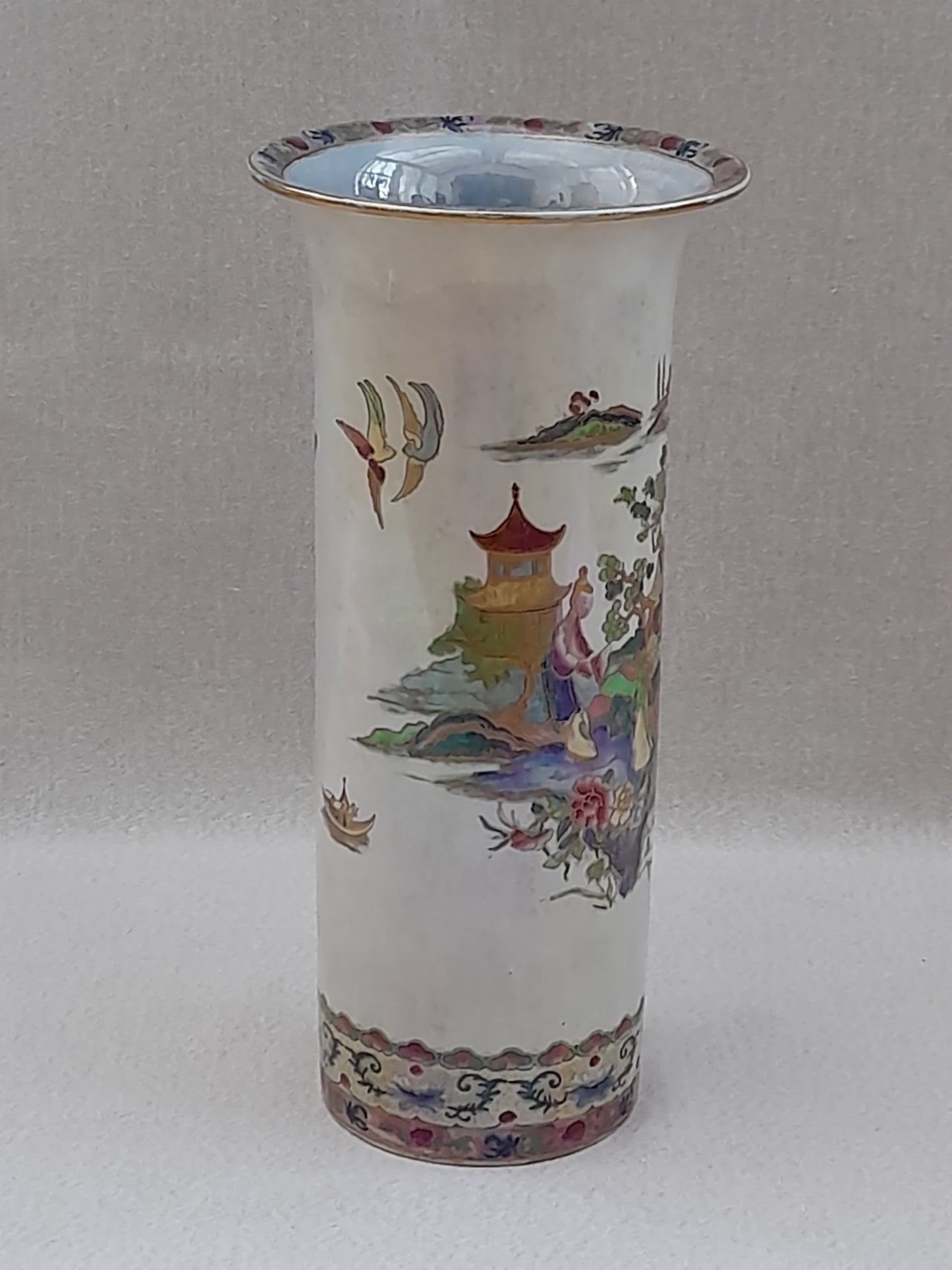 Beautiful Large Carltonware Lustre Mikado Vase - Mother of Pearl - Very Rare C1923