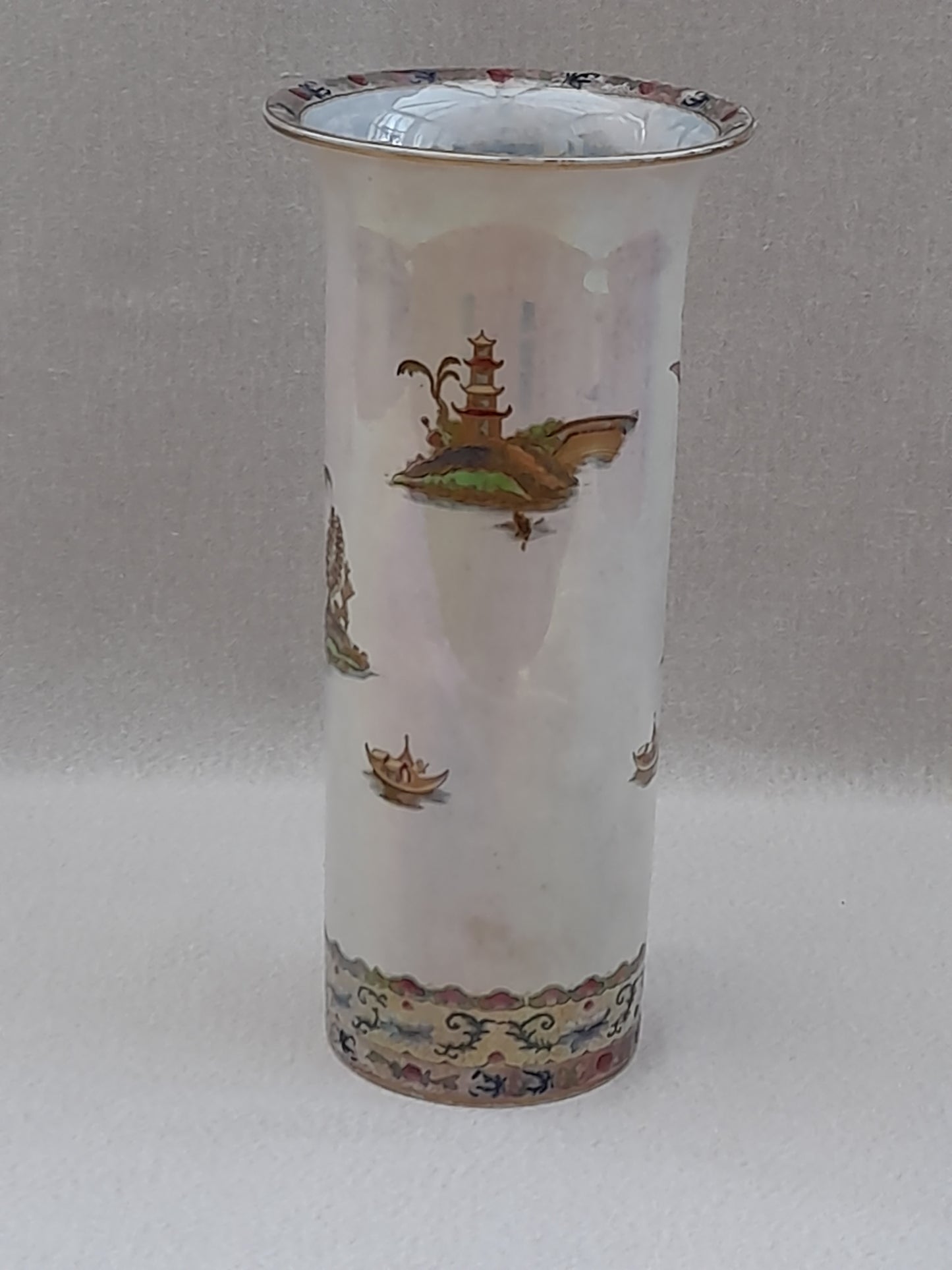 Beautiful Large Carltonware Lustre Mikado Vase - Mother of Pearl - Very Rare C1923
