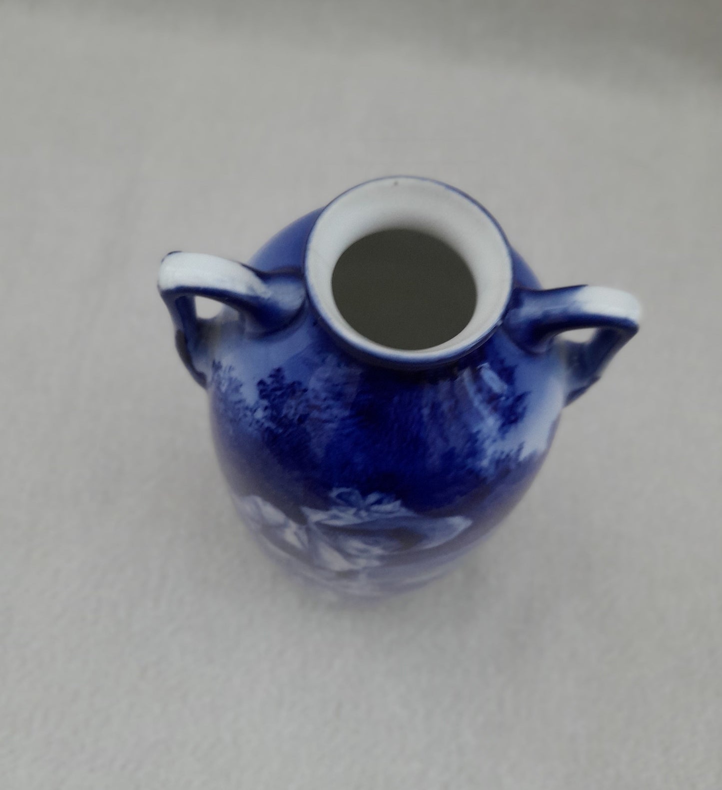 Royal Doulton Rare Twin Handled Blue Children Series Vase