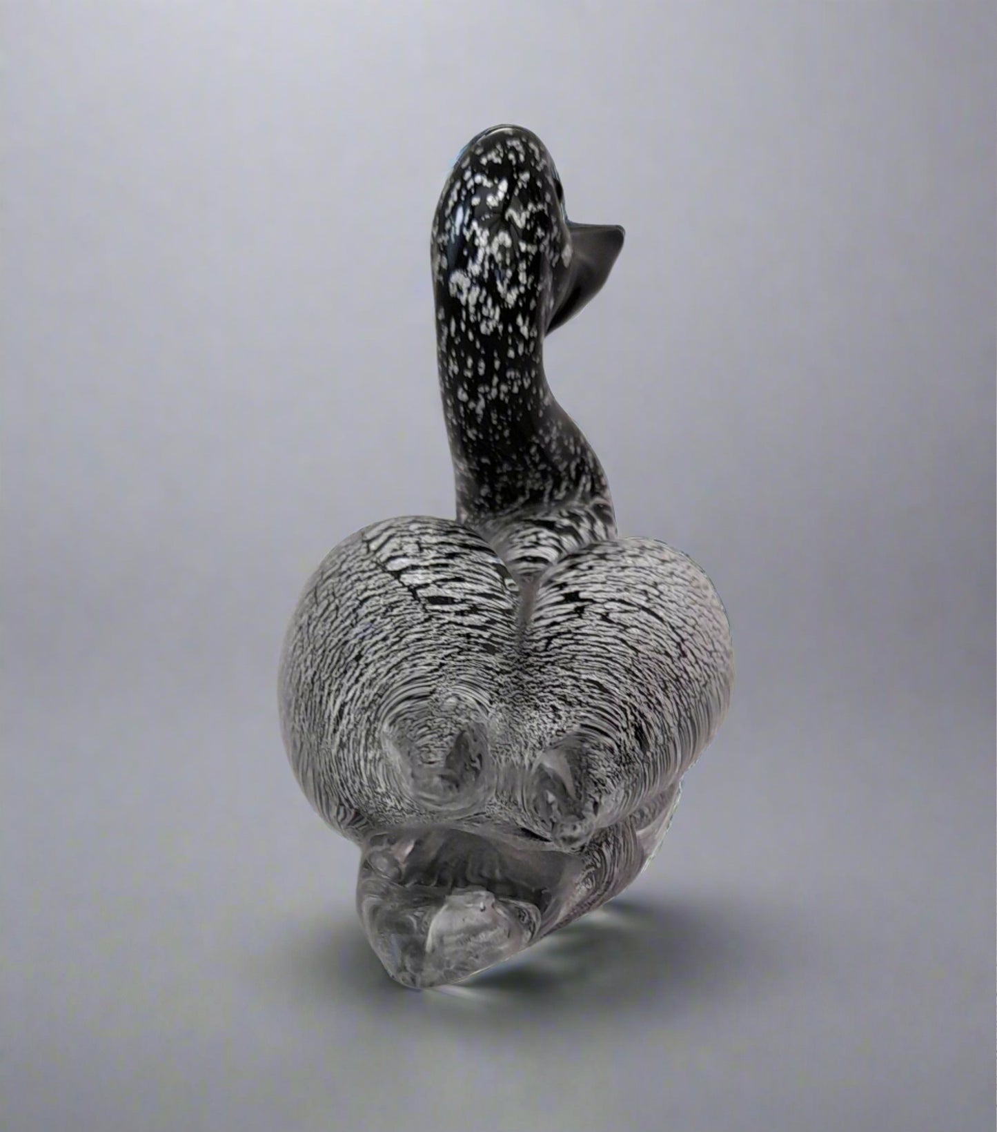 Murano Art Glass Duck Figurine - Swimming