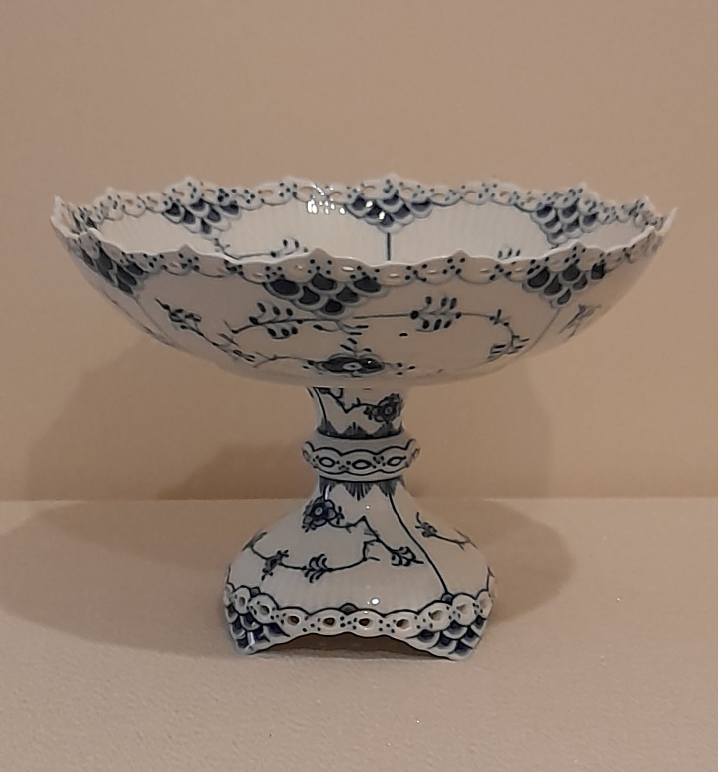 Royal Copenhagen Pedestal Bowl #1020- Marked 1st quality