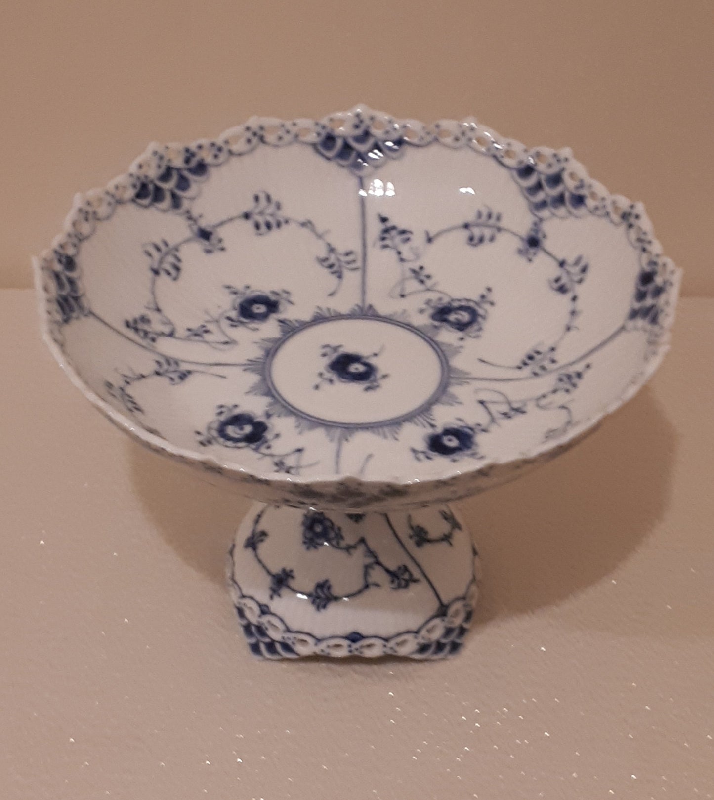 Royal Copenhagen Pedestal Bowl #1020- Marked 1st quality