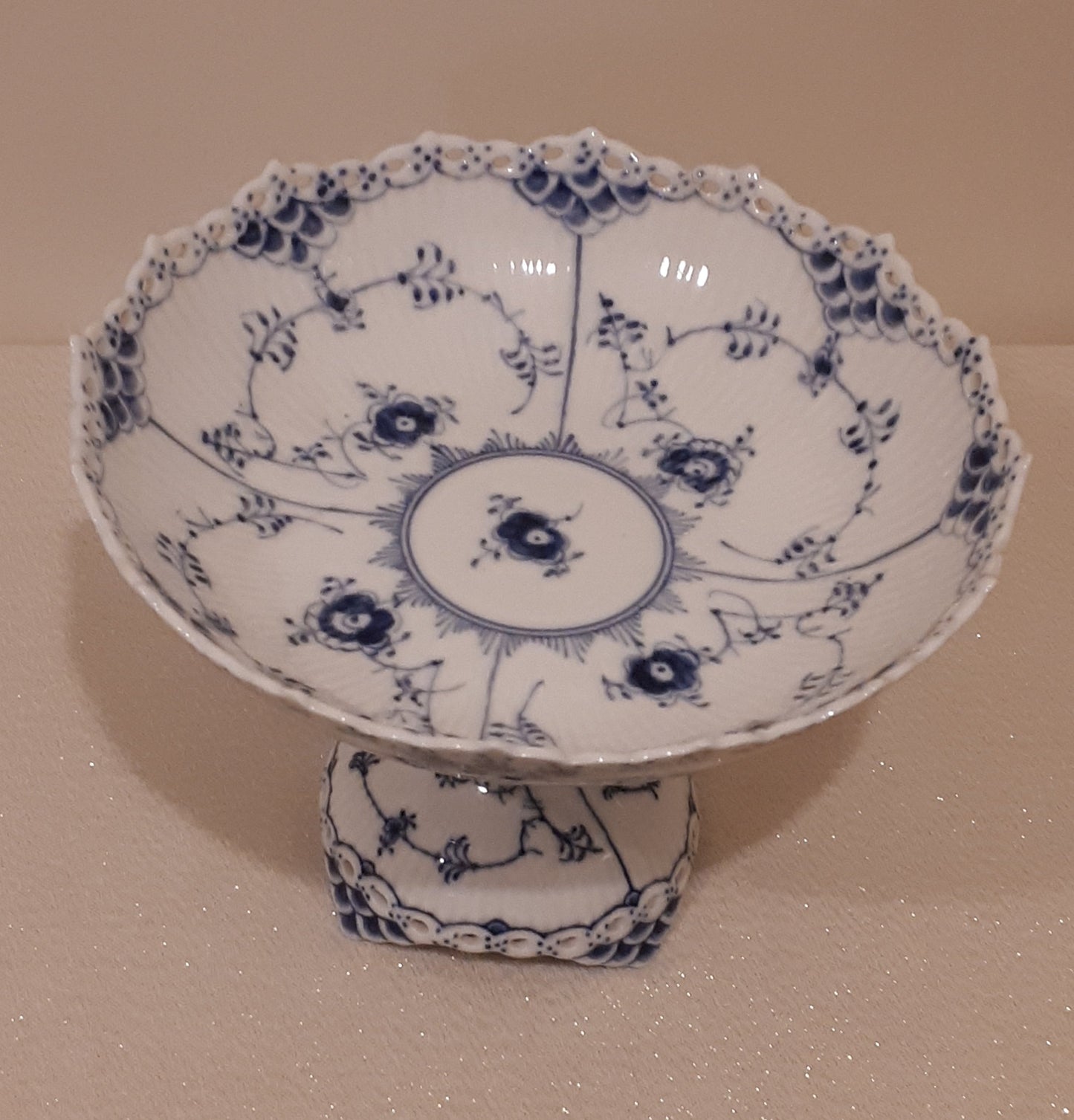 Royal Copenhagen Pedestal Bowl #1020- Marked 1st quality