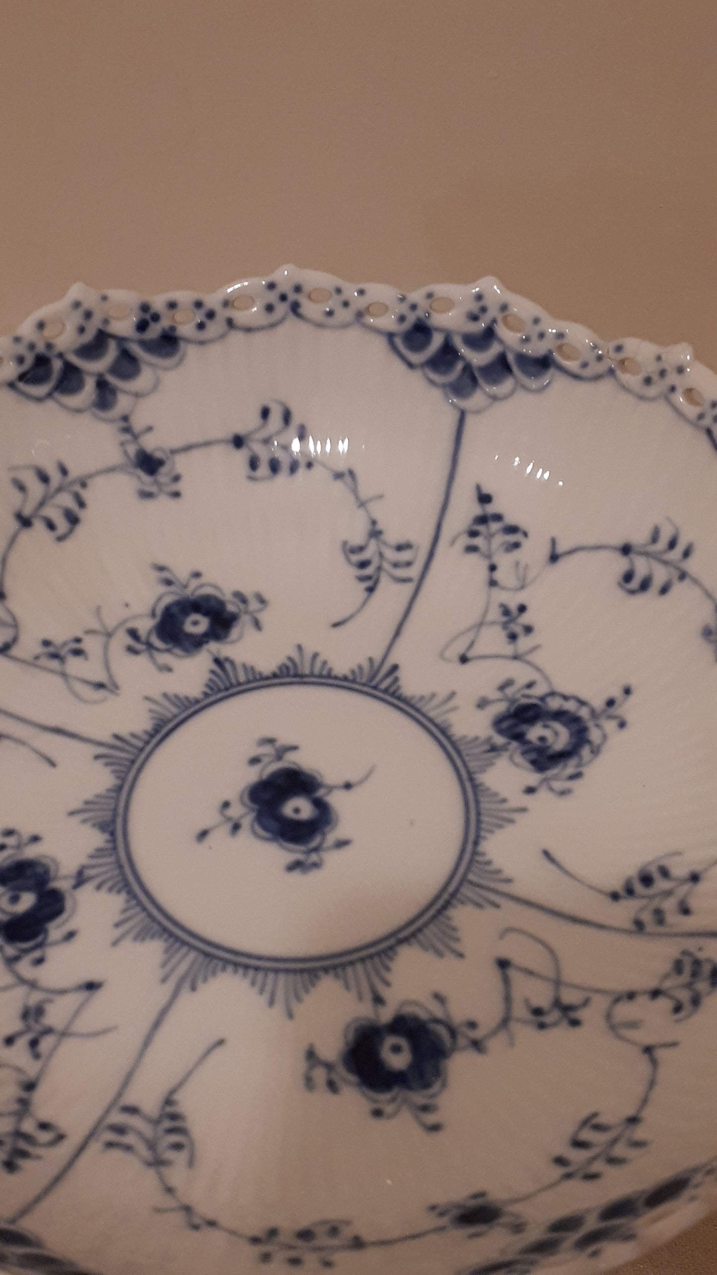 Royal Copenhagen Pedestal Bowl #1020- Marked 1st quality