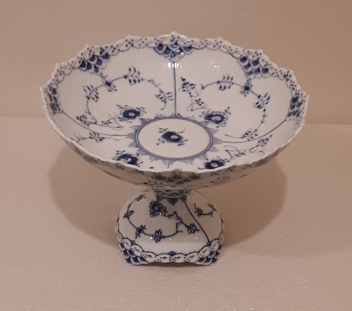 Royal Copenhagen Pedestal Bowl #1020- Marked 1st quality