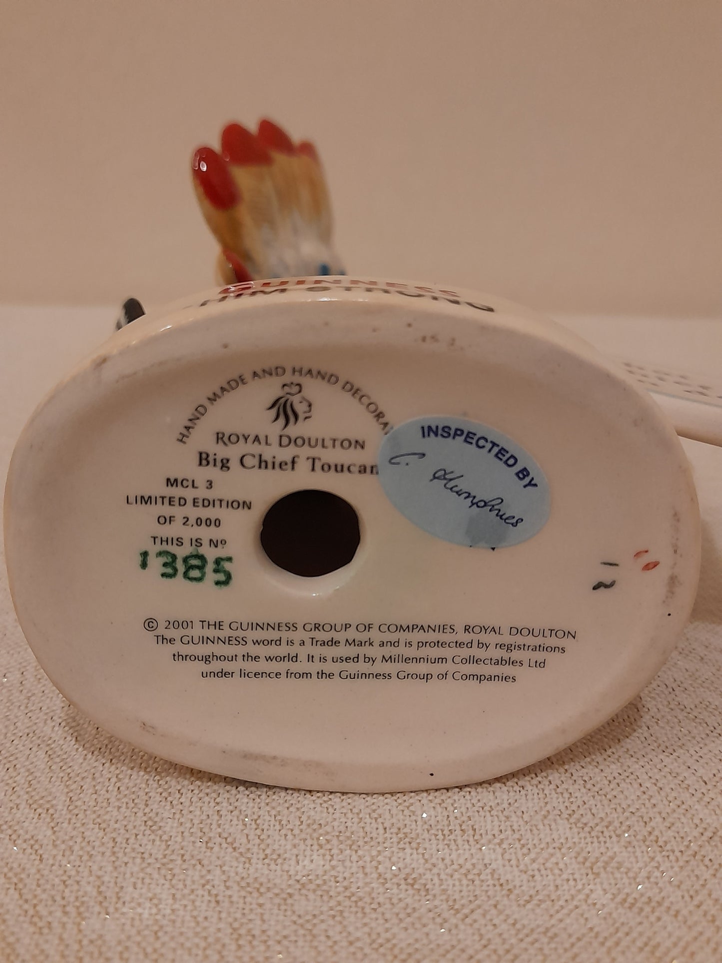 Stunning 4 x Royal Doulton Guinness Toucans - Limited Edition with Certificates and Boxes