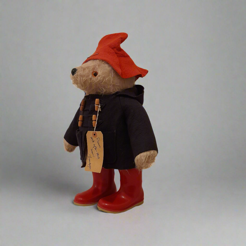 Rare Original 1970's Gabrielle Designs Paddington Bear with Dunlop Red Wellington Boots