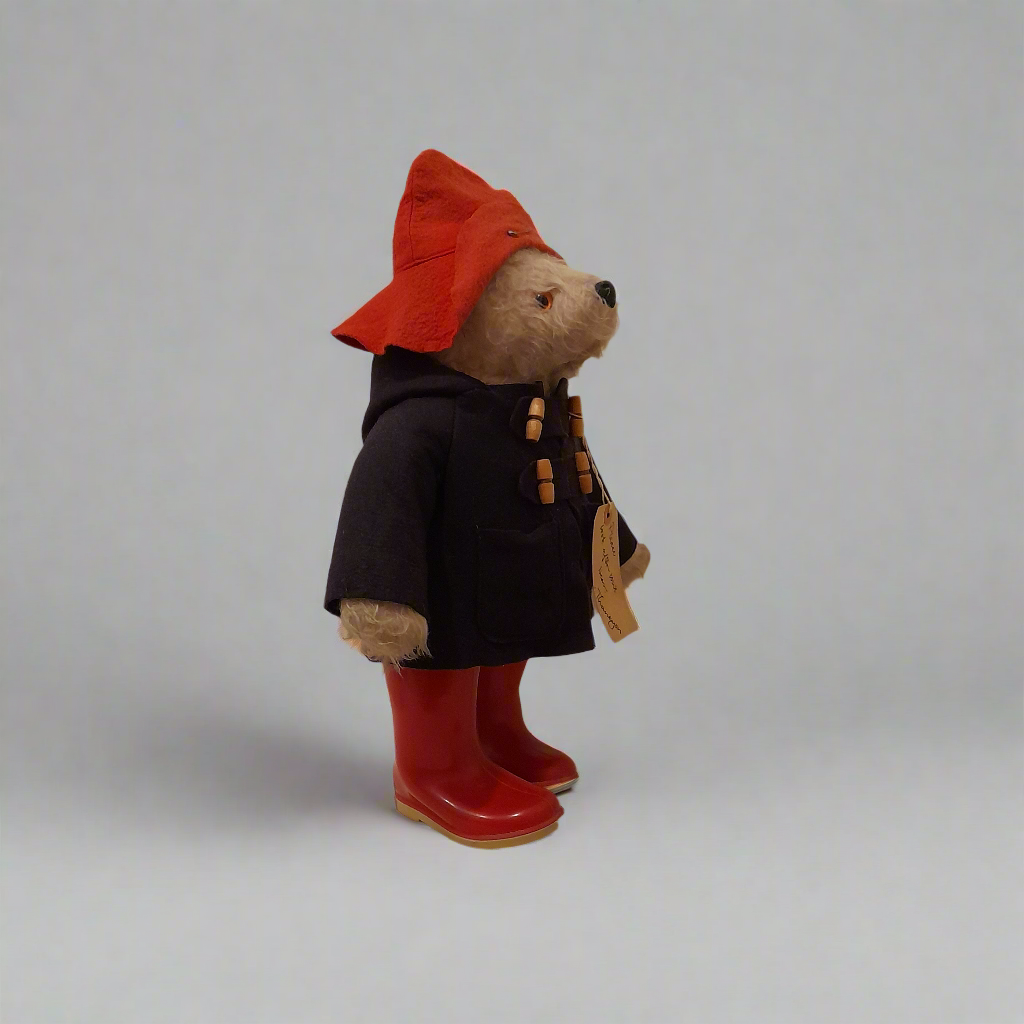 Rare Original 1970's Gabrielle Designs Paddington Bear with Dunlop Red Wellington Boots