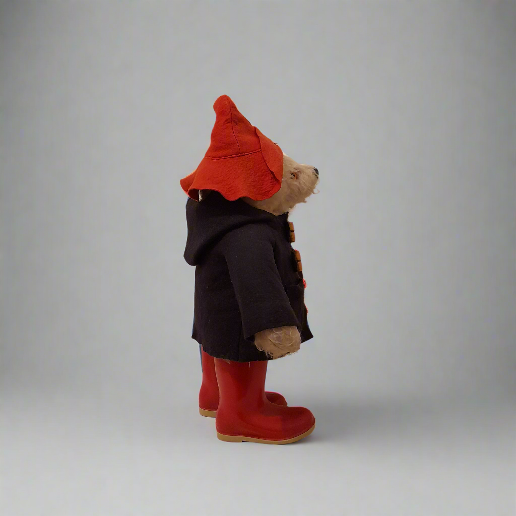 Rare Original 1970's Gabrielle Designs Paddington Bear with Dunlop Red Wellington Boots