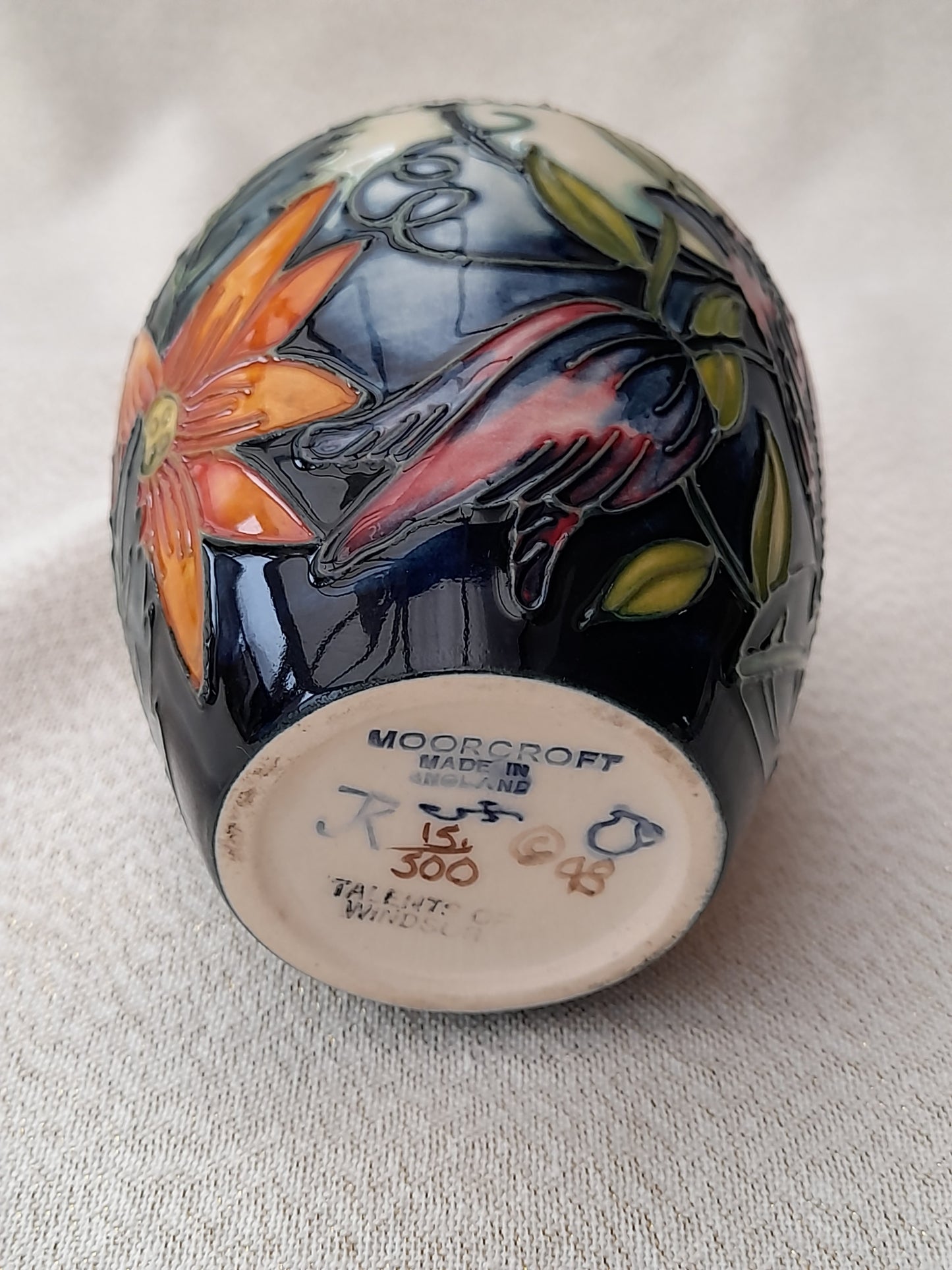 Moorcroft Limited Edition Vase - Castle Garden By Debbie Hancock