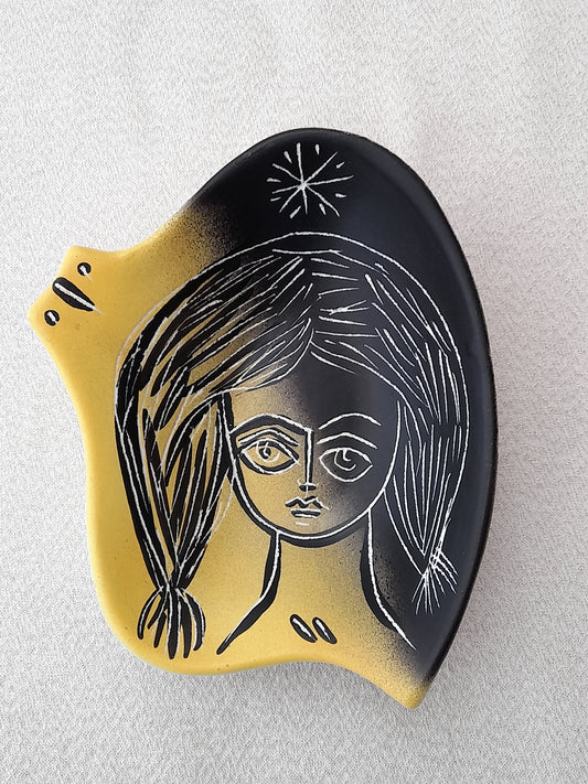 Michel Barbier Vallauris Ceramic Dish