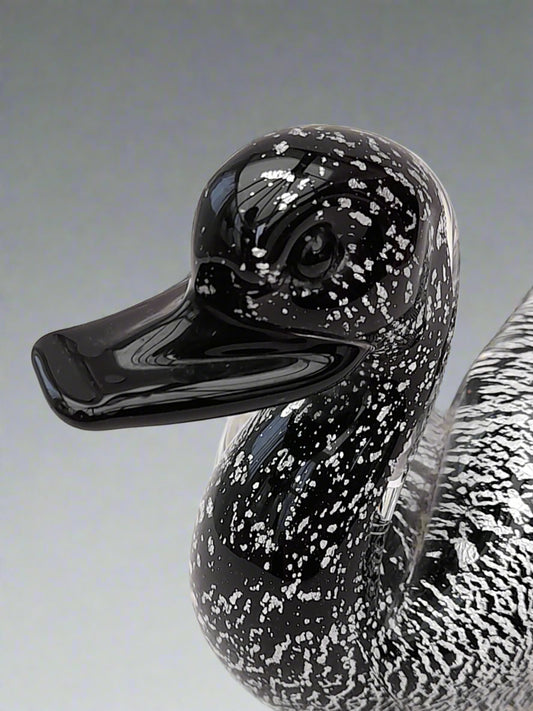 Murano Art Glass Duck Figurine - Swimming