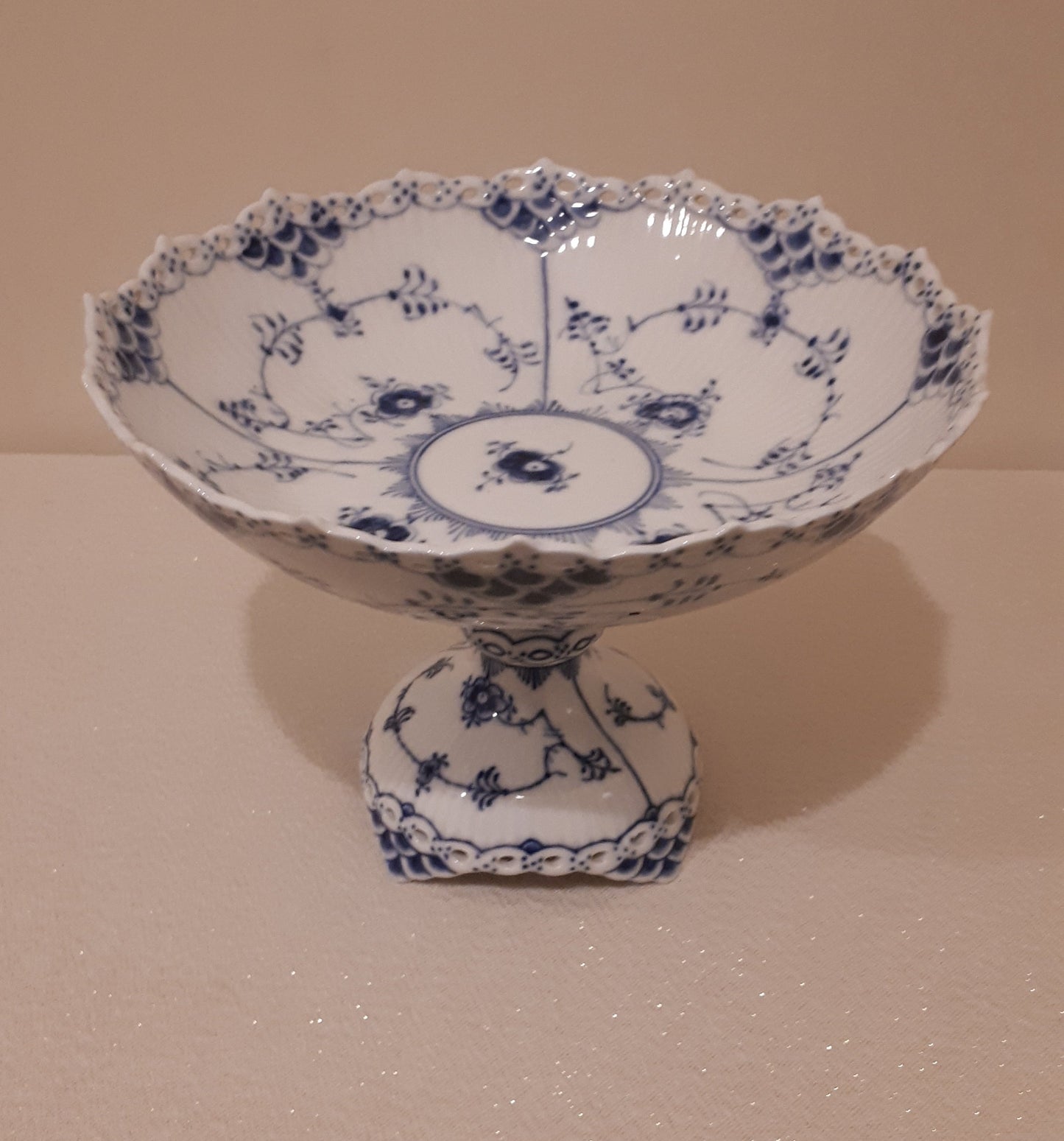 Royal Copenhagen Pedestal Bowl #1020- Marked 1st quality