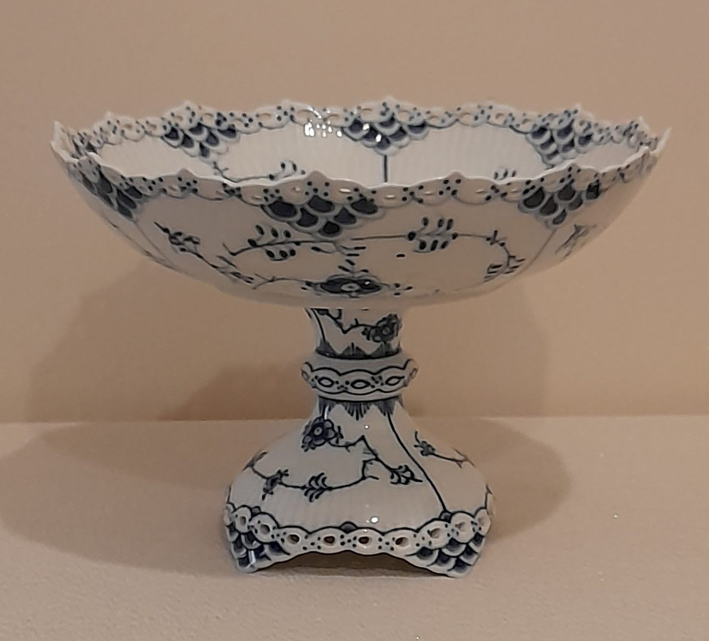 Royal Copenhagen Pedestal Bowl #1020- Marked 1st quality