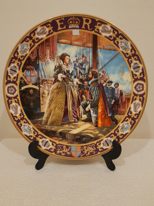 Royal Doulton Queen Elizabeth I Knighting Sir Francis Drake Plate