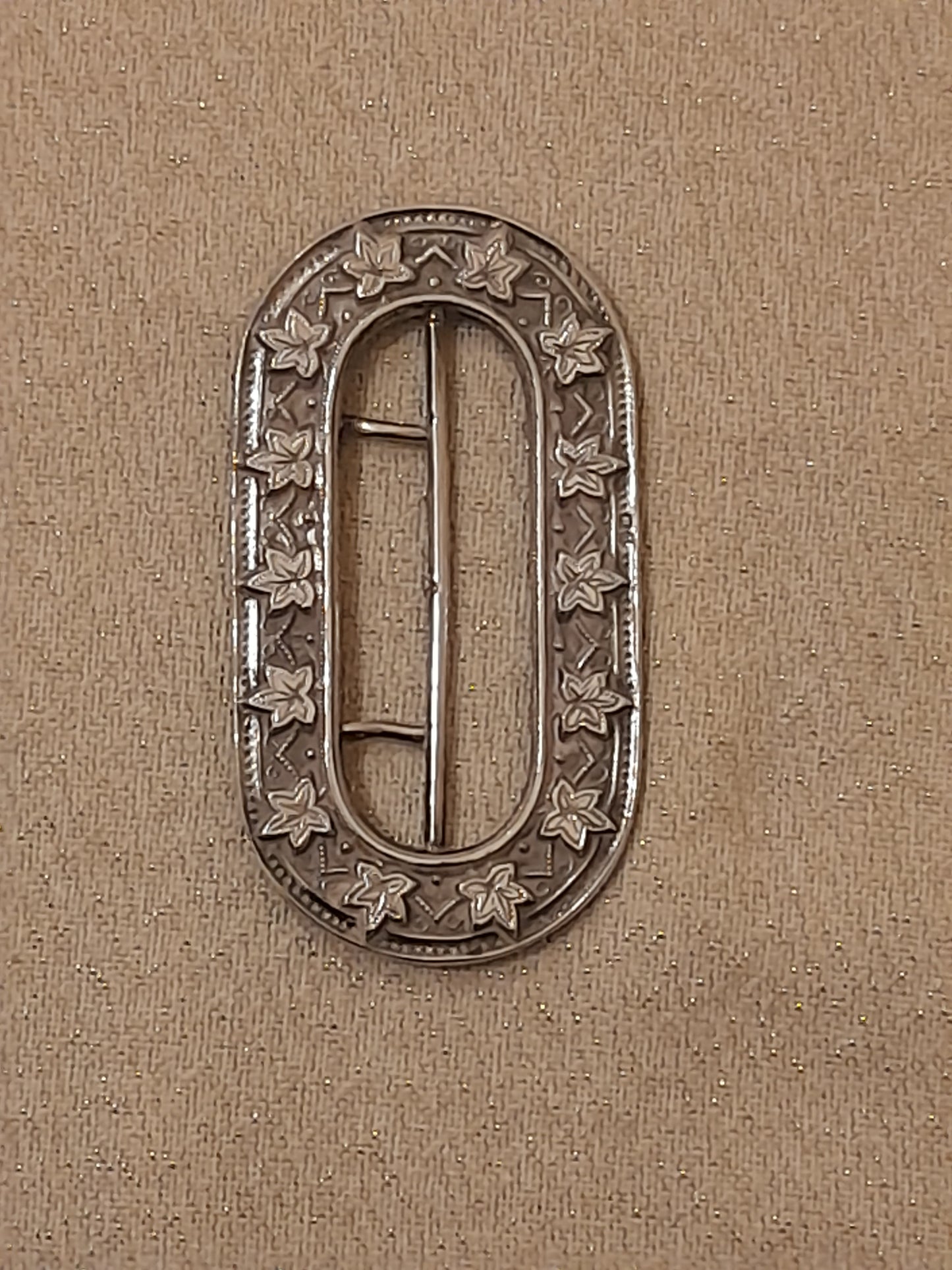 Silver Belt Buckle - Hallmarked Birmingham 1892