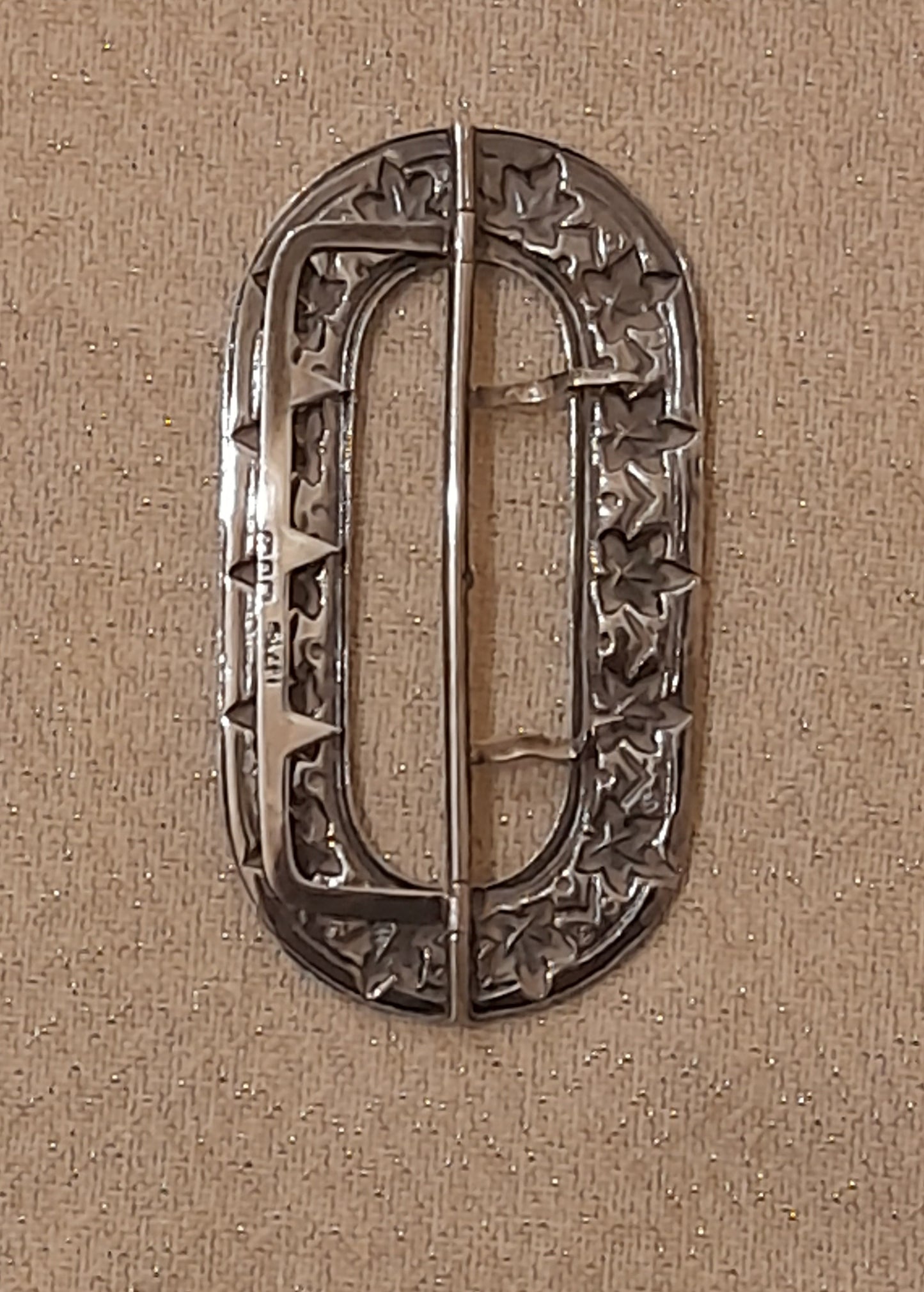 Silver Belt Buckle - Hallmarked Birmingham 1892