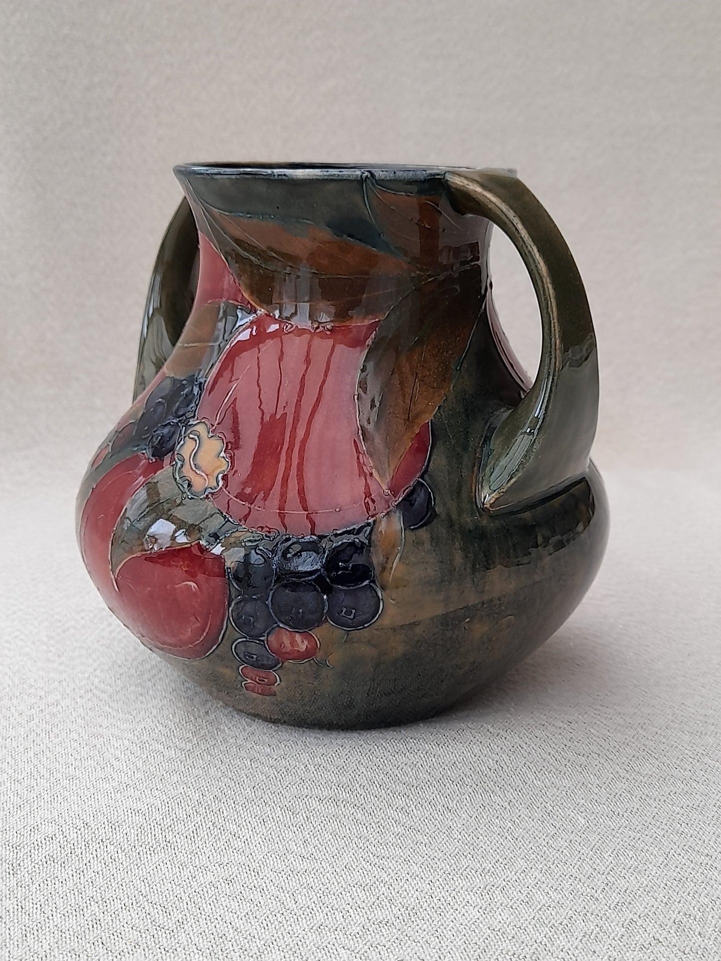 Stunning Antique William Moorcroft Twin Handled Pomegranate Vase - Signed and dated 1913