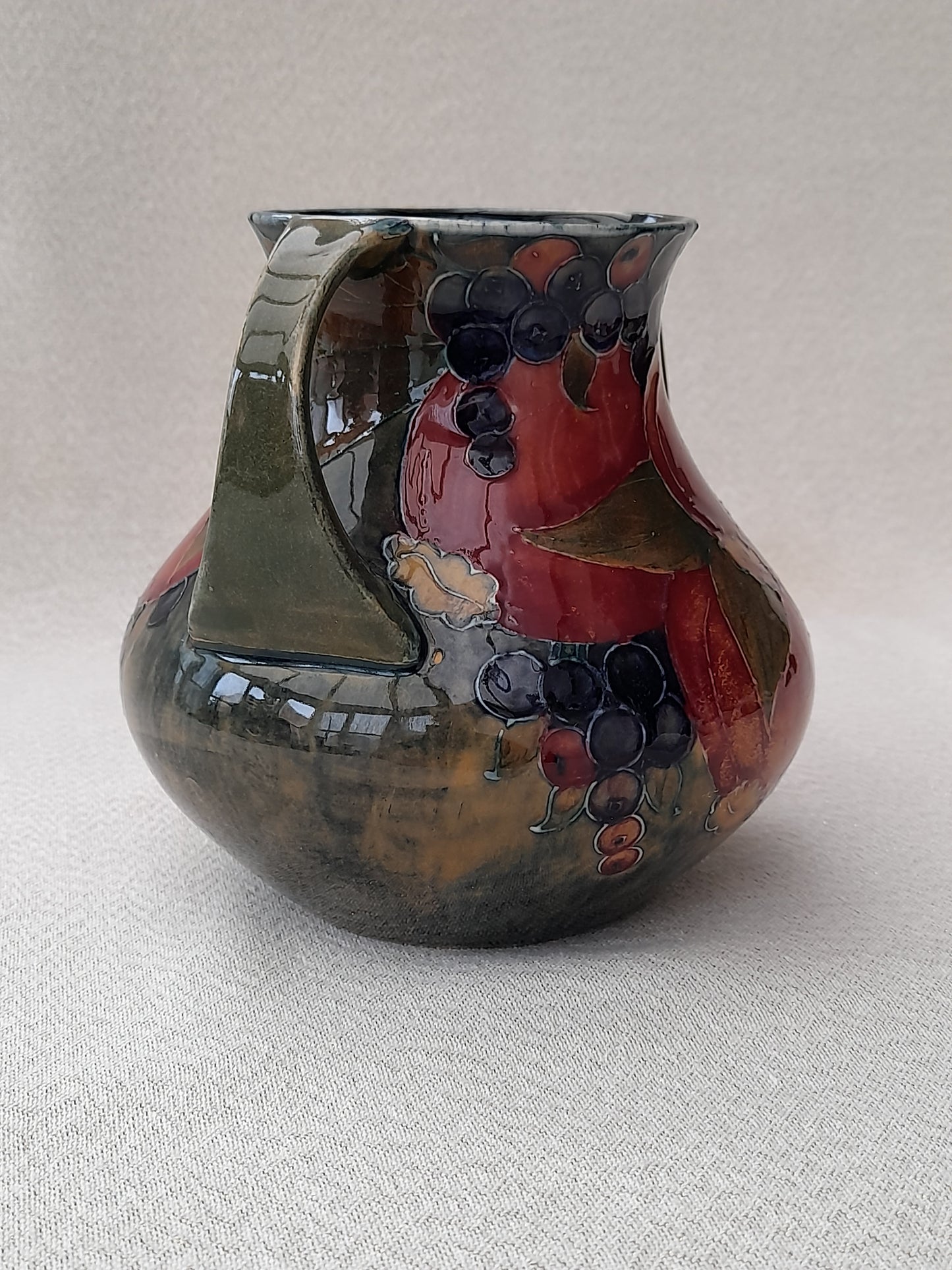 Stunning Antique William Moorcroft Twin Handled Pomegranate Vase - Signed and dated 1913